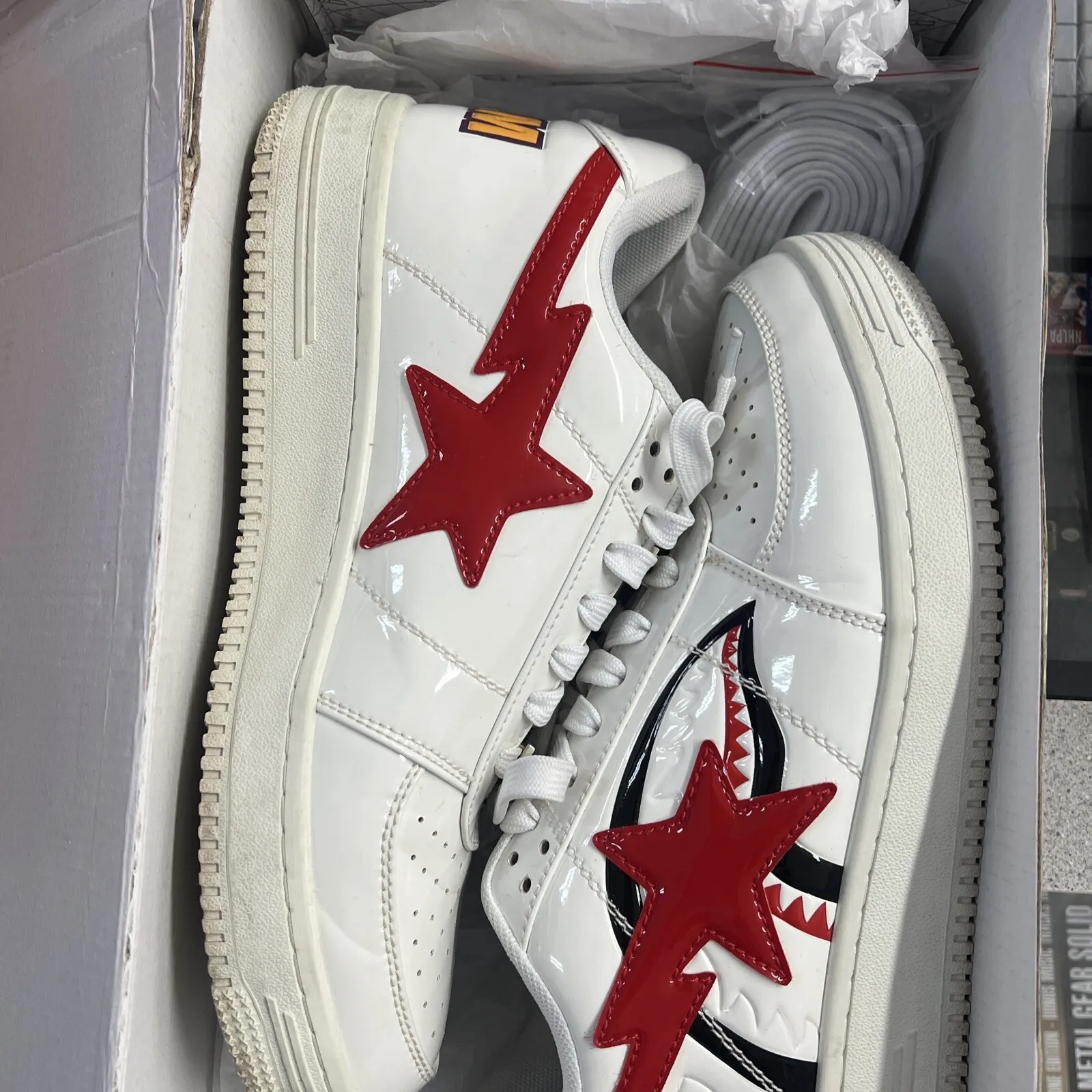 BP A Bathing Ape Bape Sta Low White Shark review Buyer 01