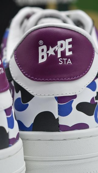 BP A Bathing Ape Bape Sta Low White Purple Color Spray review Michelle cote 02
