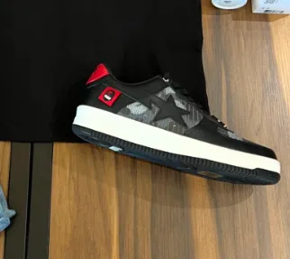 BP A Bathing Ape Bape Sta Low Black and Red Co Branding review 