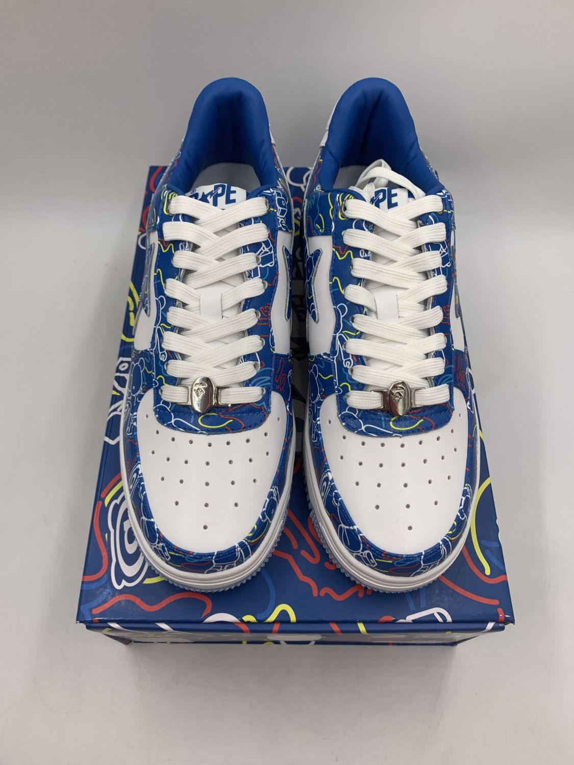 BP A Bathing Ape Bape Sta Low Black Blue Color Spray Painting review Michael Lamb 02