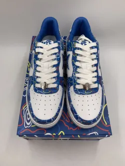 BP A Bathing Ape Bape Sta Low Black Blue Color Spray Painting review Michael Lamb 02