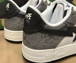 BP A Bathing Ape Bape Sta Low Black Black Snake Skin review Mr Johnson 01