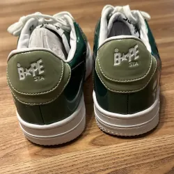 BP Bathing Ape Bape Sta Low Black Green Mirror Surface review L.L.N. 01