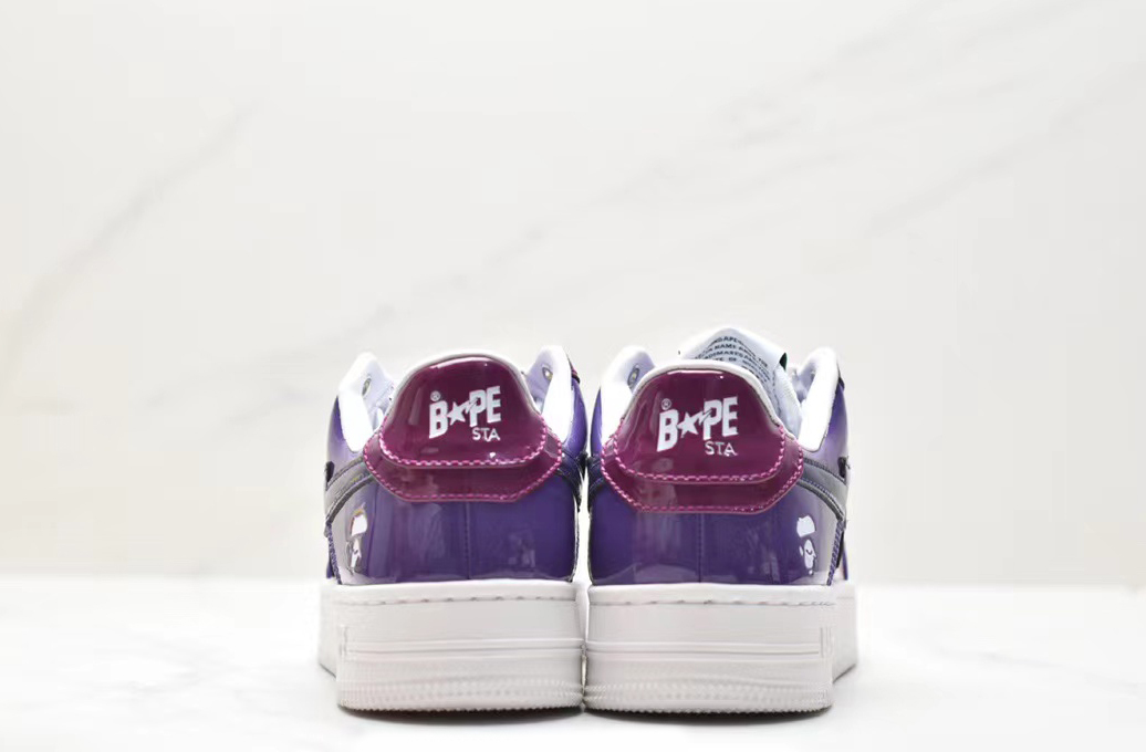 BP A Bathing Ape Bape Sta Low Purple Mirror Surface review Lhighness 01