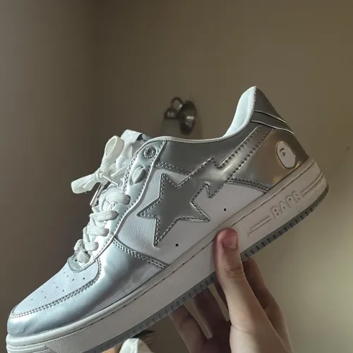 BP A Bathing Ape Bape Sta Low Silver review 