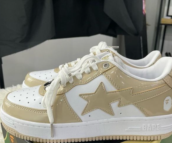 BP A Bathing Ape Bape Sta Low White Brown Mirror Surface review Jacky