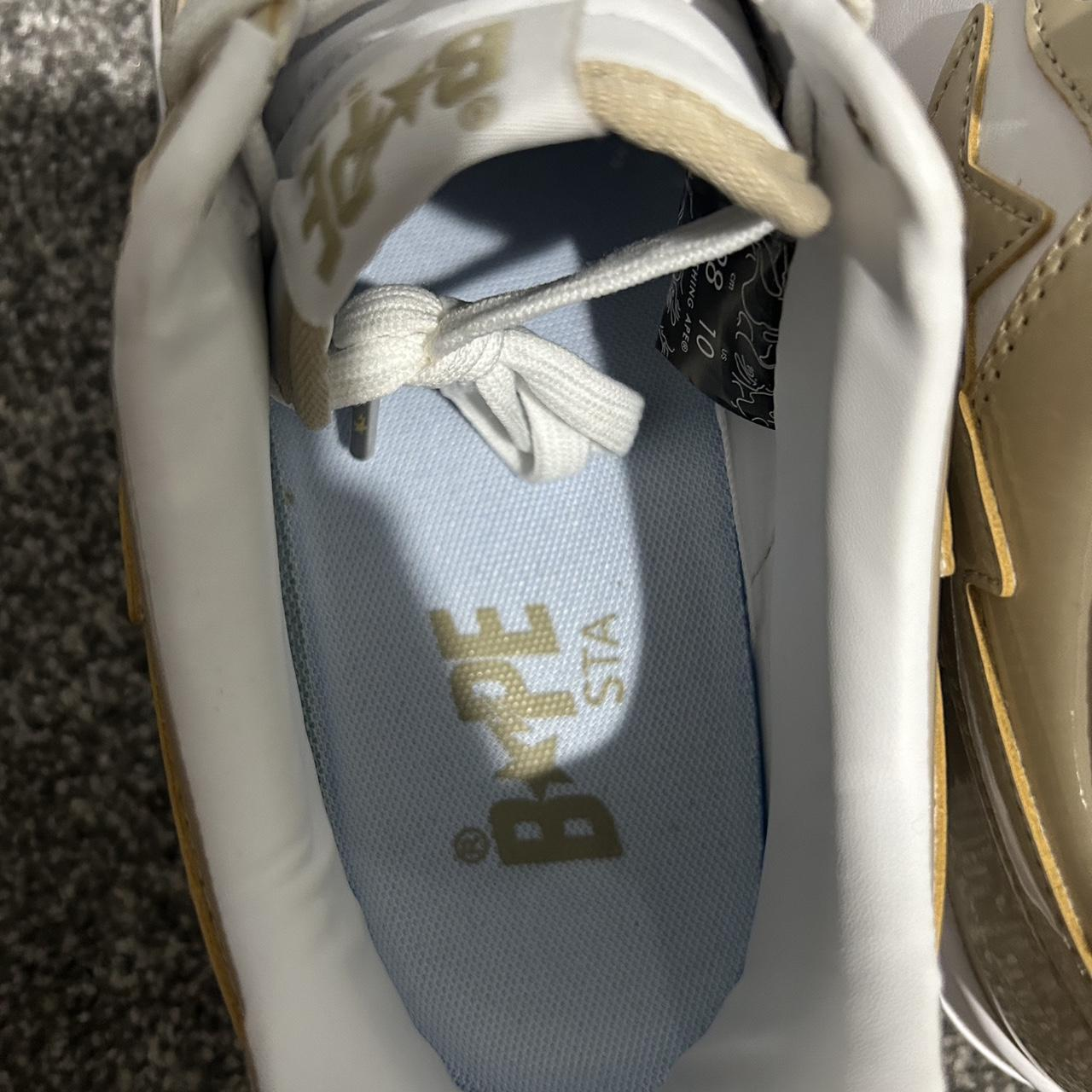 BP A Bathing Ape Bape Sta Low White Brown Mirror Surface review Lupita V 01