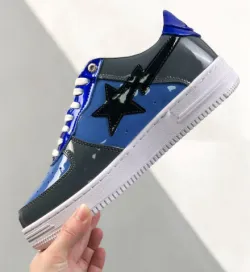 BP A Bathing Ape Bape Sta Low Lnk Blue Mirror Surface review Makda 02