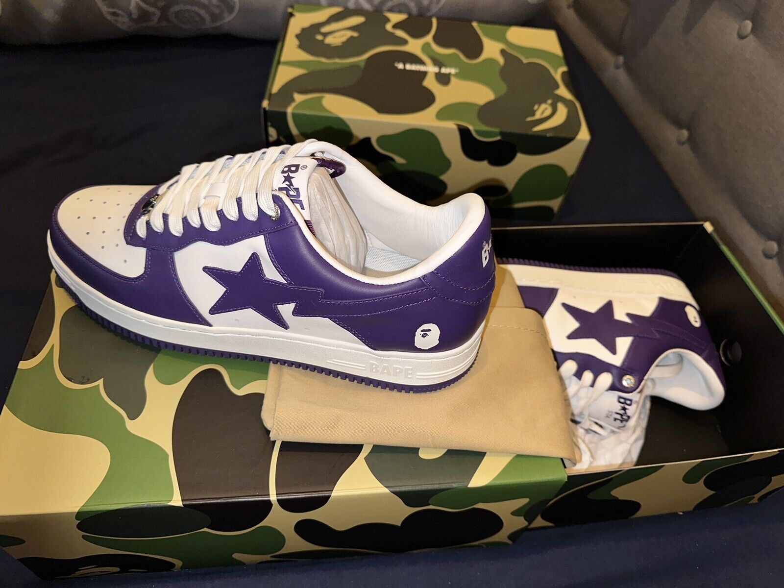 BP A Bathing Ape Bape Sta Low White Purple review It’s good 02