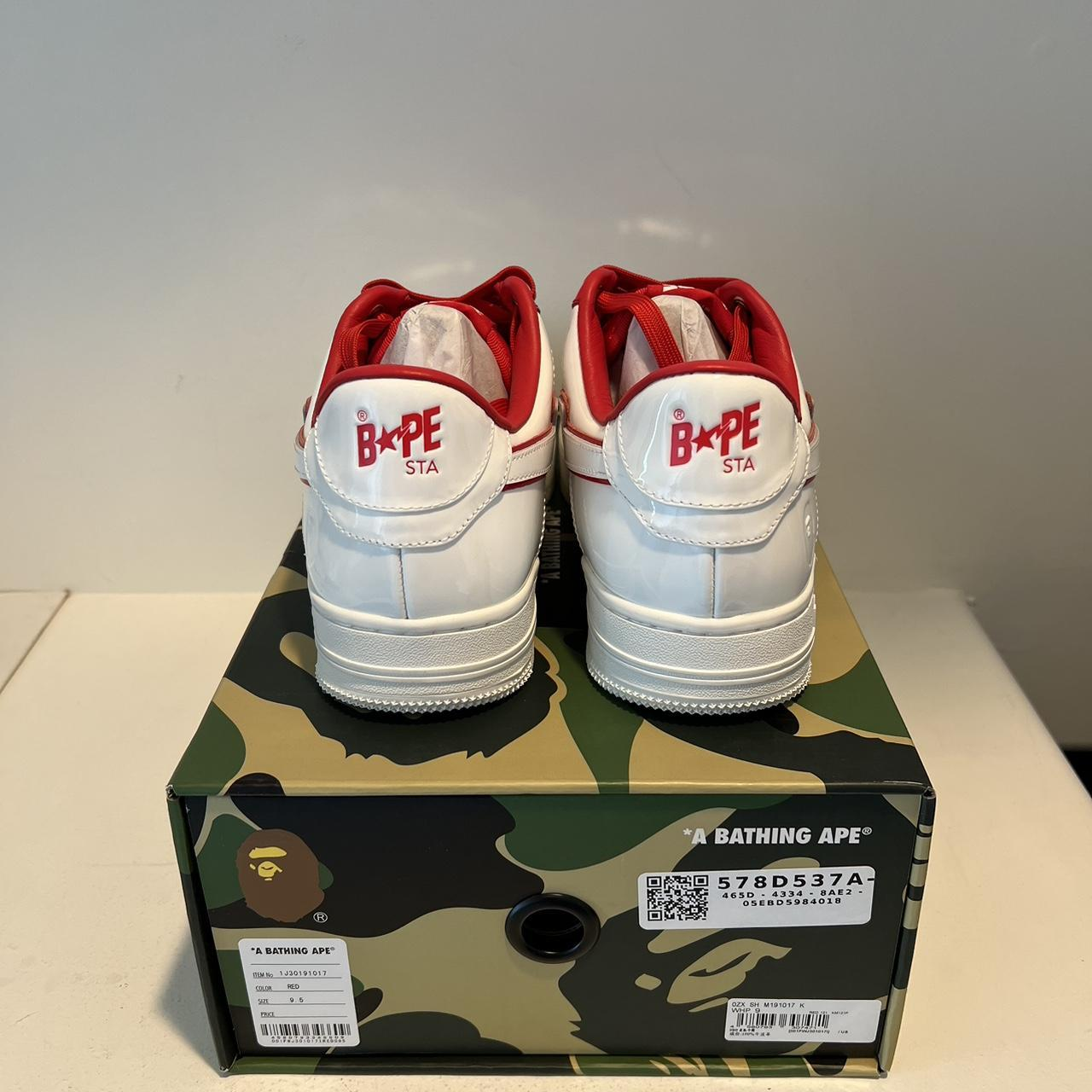 BP A Bathing Ape Bape Sta Low White Red Border review Marissa mungroo 02