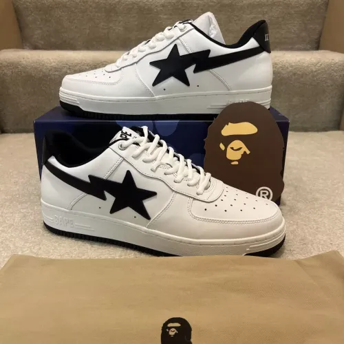 BP A Bathing Ape Bape Sta Low White And Black Tick review 