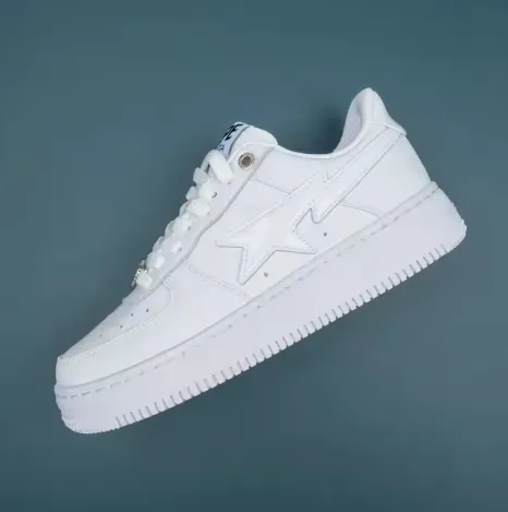 BP A Bathing Ape Bape Sta Low White review 