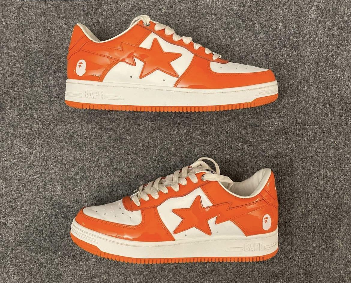 BP A Bathing Ape Bape Sta Low White Orange review Angel Sefiani 01