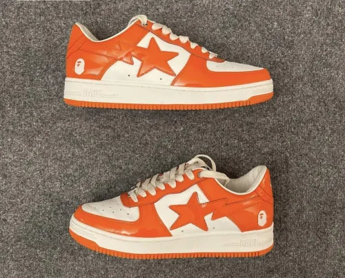 BP A Bathing Ape Bape Sta Low White Orange review 