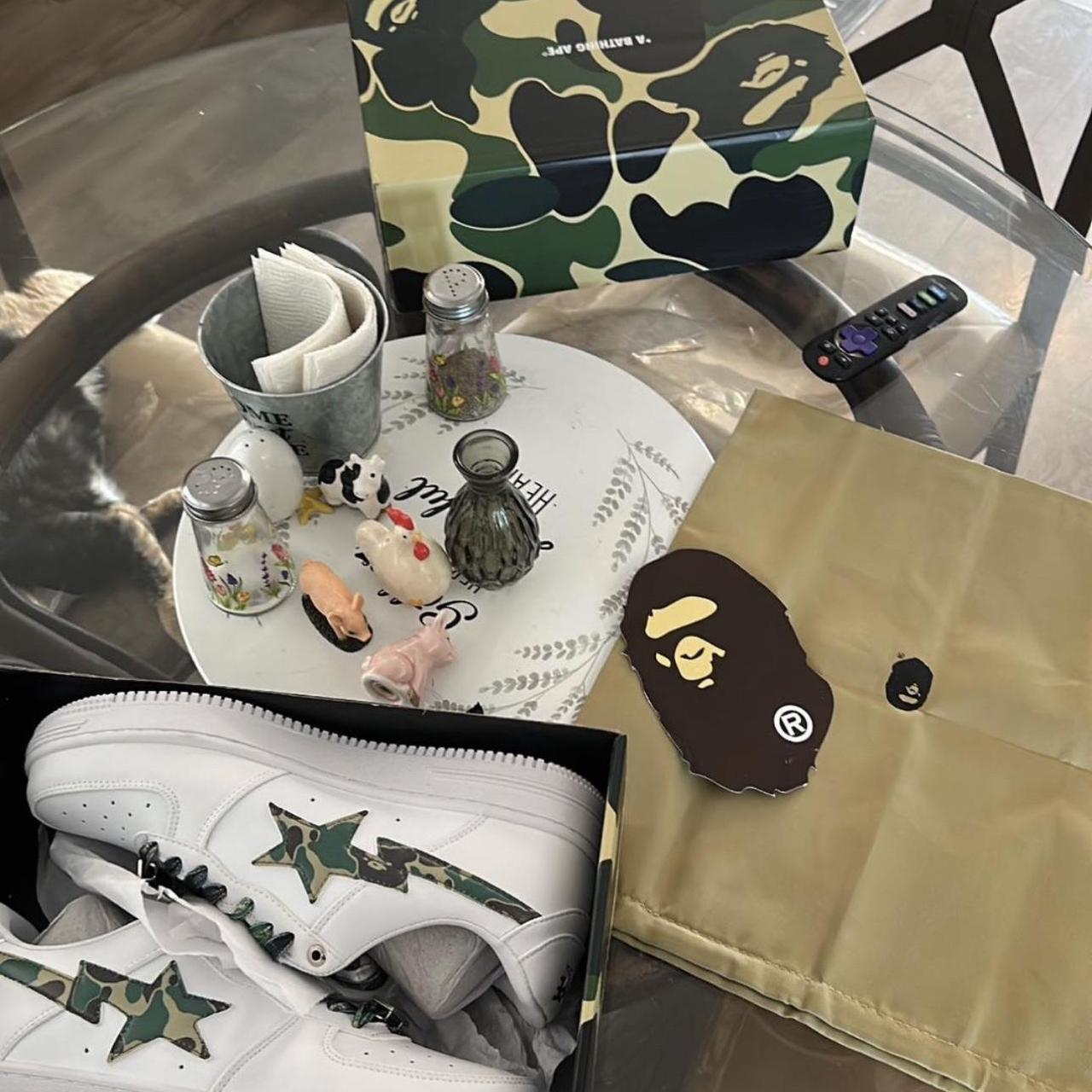 BP A Bathing Ape Bape Sta Low White Green Camouflage review Brent Penton 01