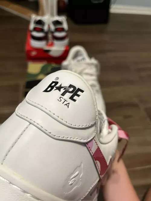 BP A Bathing Ape Bape Sta Low White Red Camouflage review 