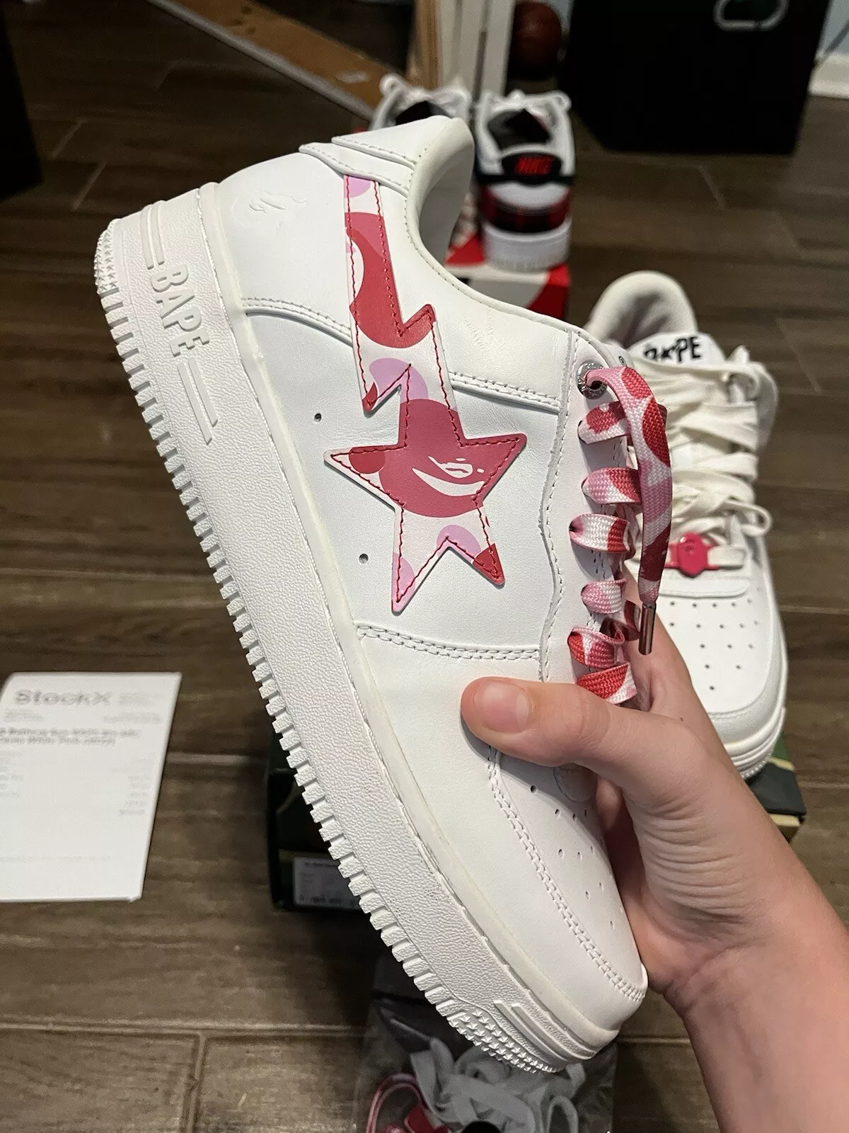 BP A Bathing Ape Bape Sta Low White Red Camouflage review Sin Lerma 02