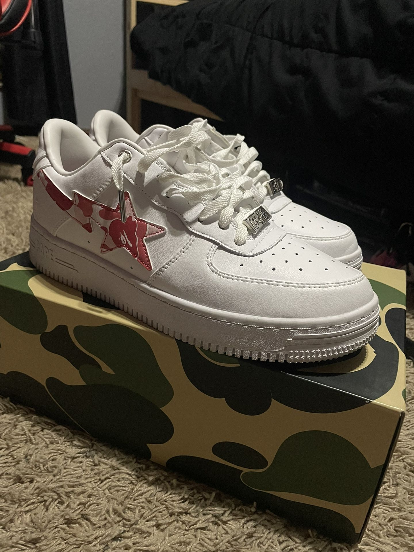 BP A Bathing Ape Bape Sta Low White Red Camouflage review Henry C Carter 02