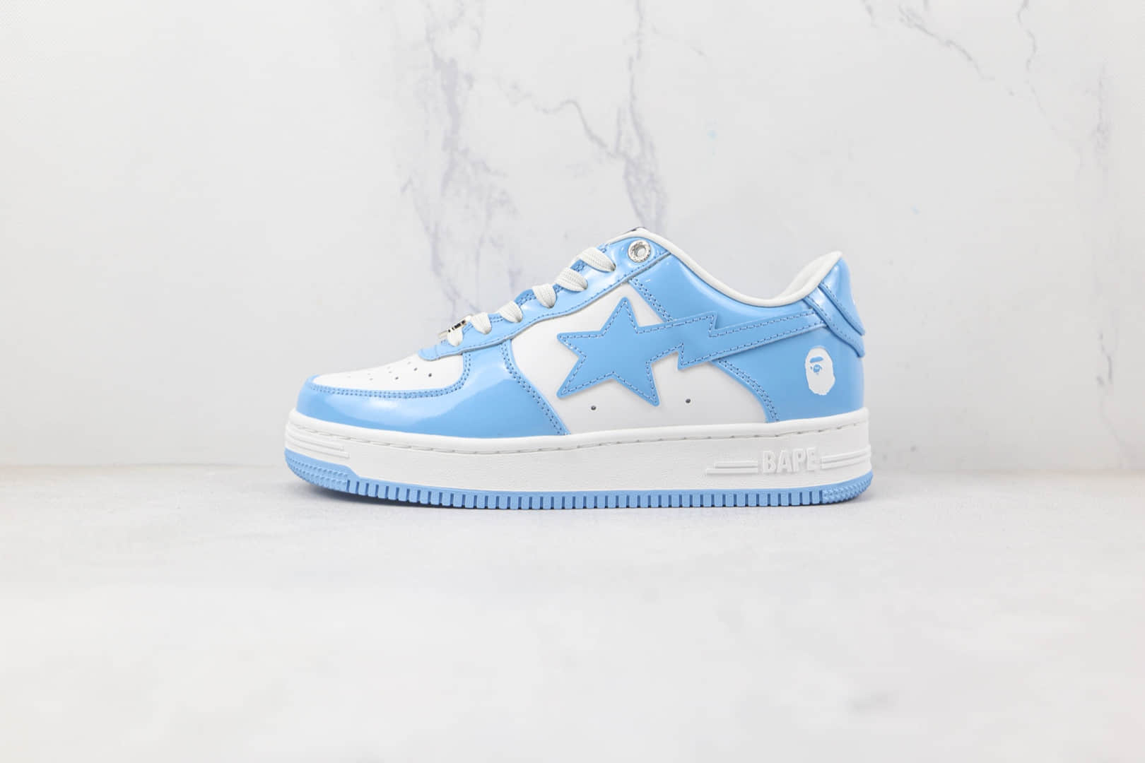 BP A Bathing Ape Bape Sta Low White Blue review Ruben Ramirez 01