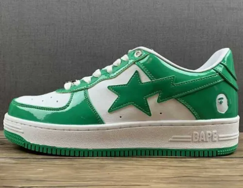 BP A Bathing Ape Bape Sta Low White Green review 