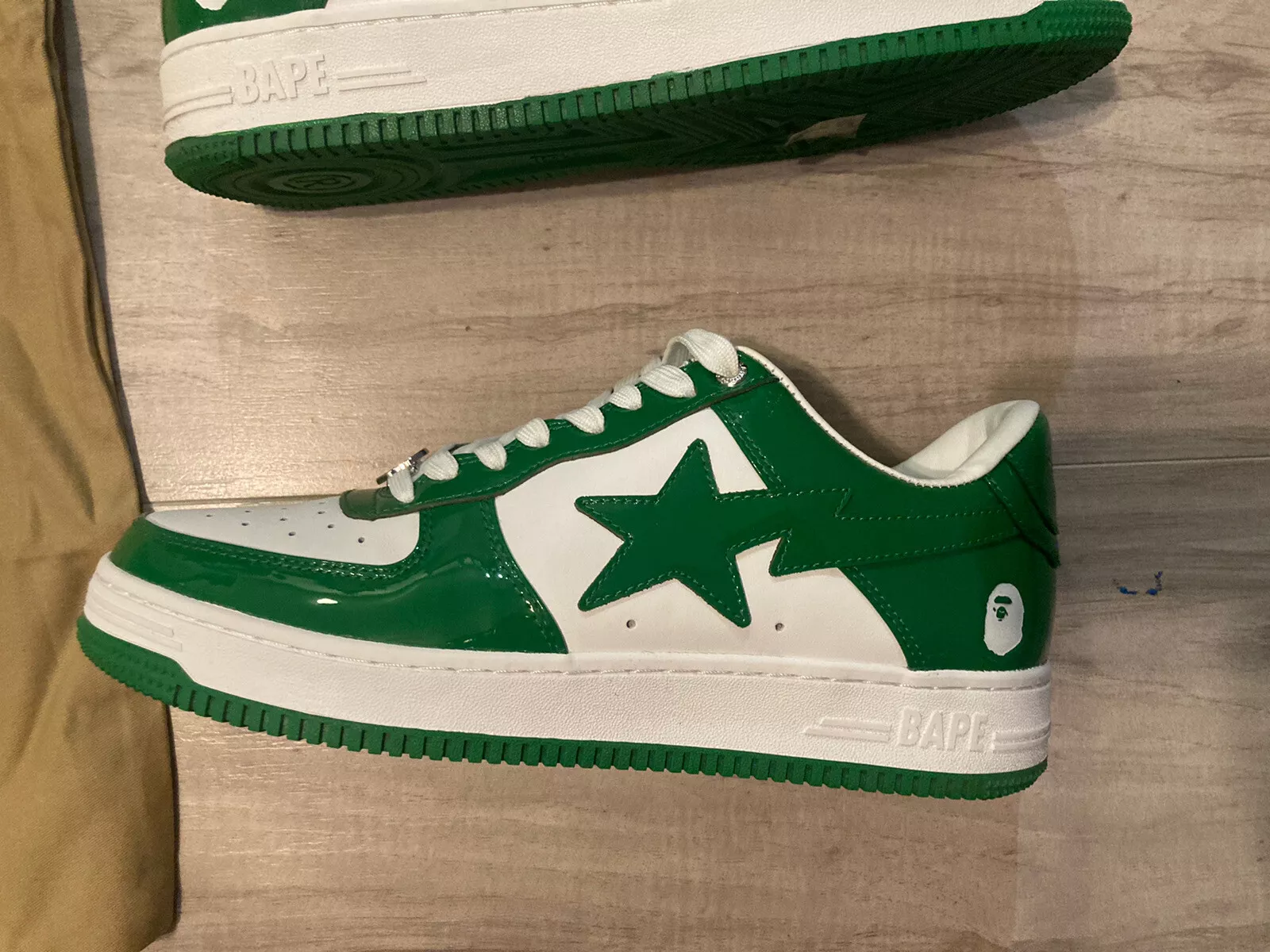 BP A Bathing Ape Bape Sta Low White Green review Jeannolin