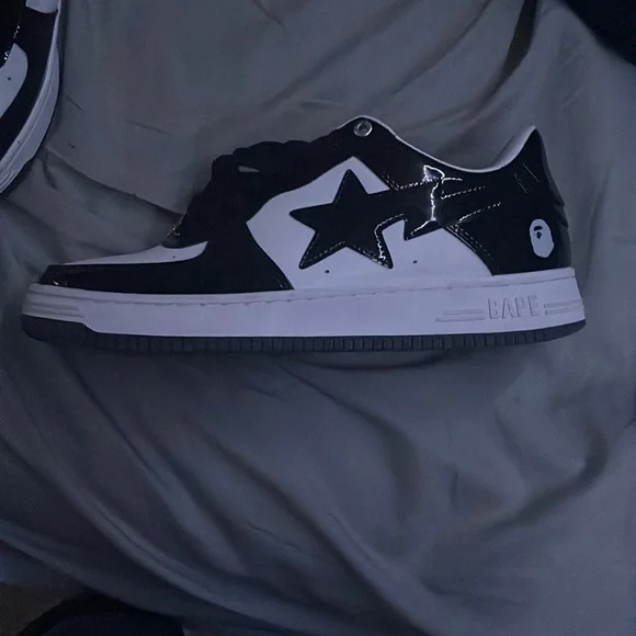BP A Bathing Ape Bape Sta Low Black White review Amy 01