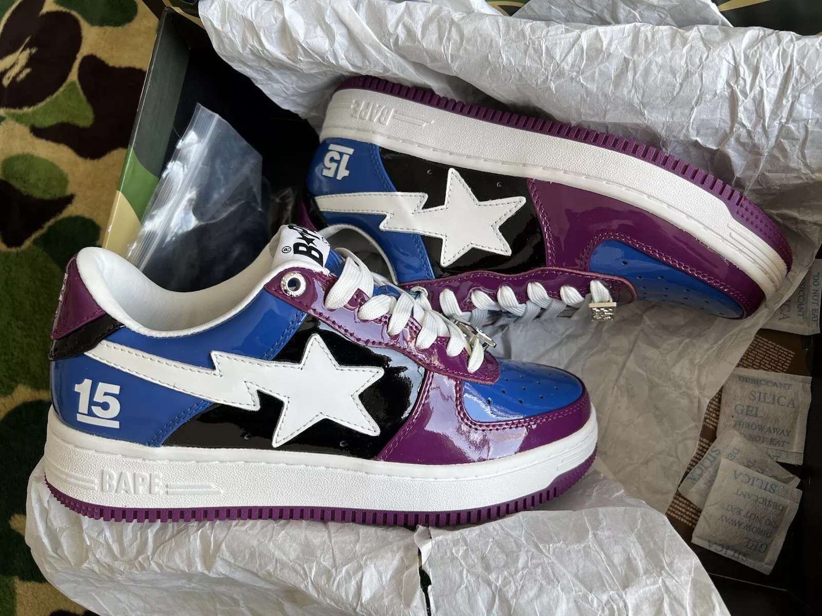 BP A Bathing Ape Bape Sta Low Baijiu red blue review DDMon2 01