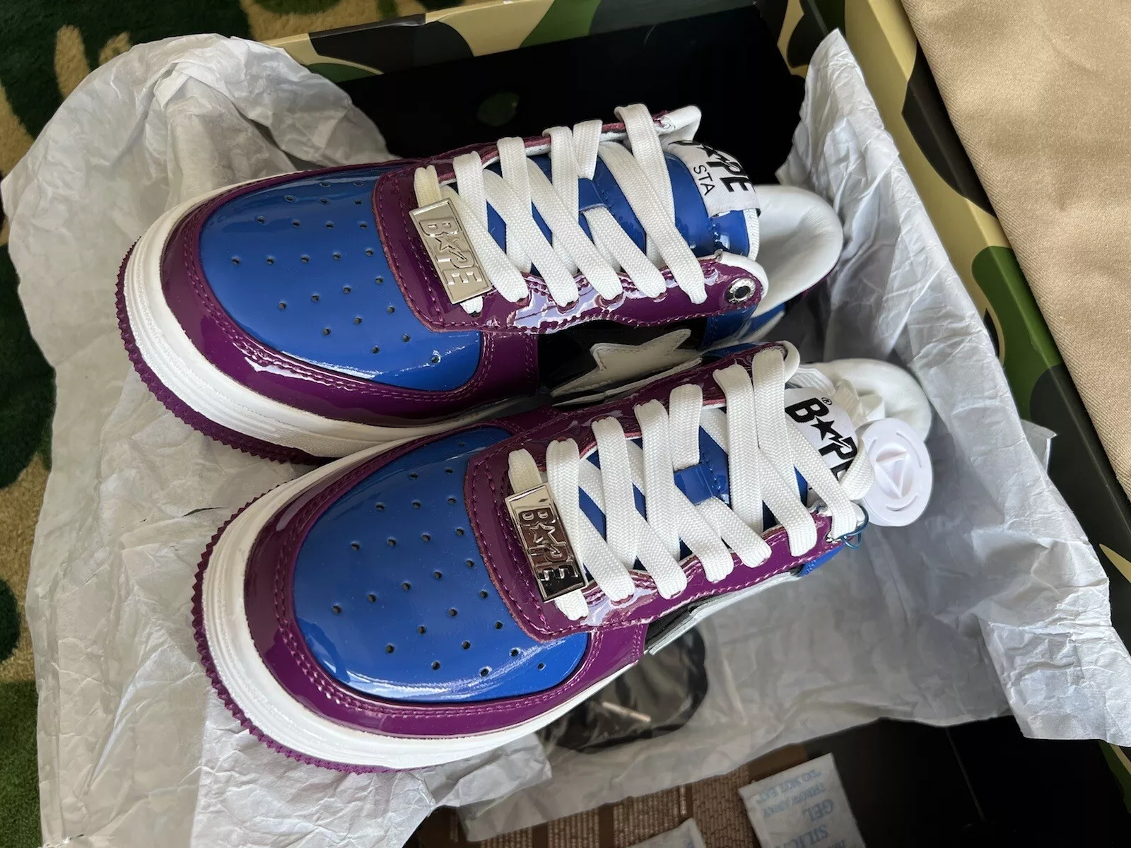 BP A Bathing Ape Bape Sta Low Baijiu red blue review DDMon2 02