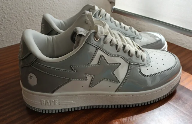 BP A Bathing Ape Bape Sta Low White Grey Rao Noodles review NAP Davis 01