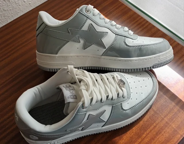 BP A Bathing Ape Bape Sta Low White Grey Rao Noodles review NAP Davis 02