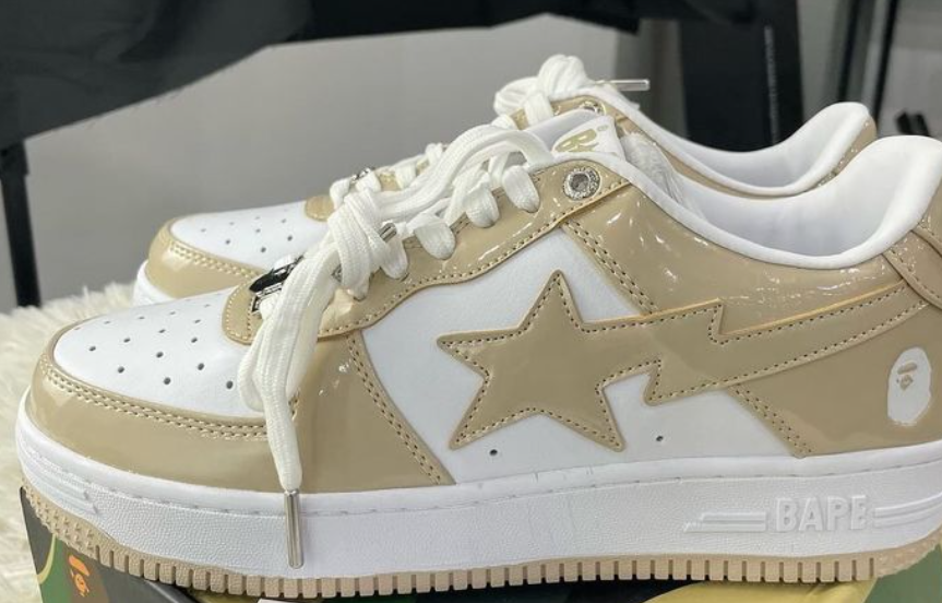 BP A Bathing Ape Bape Sta Low Brown White Mirror Surface review Keila sanlate