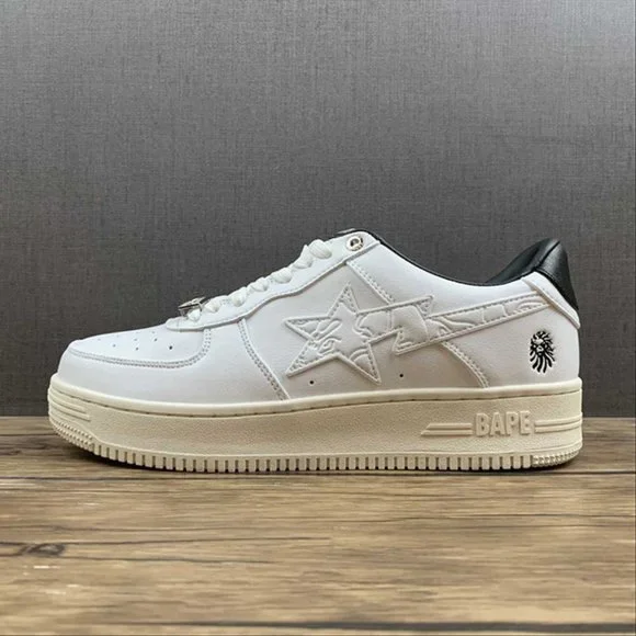 BP A Bathing Ape Bape Sta Low White And Black Rice review Dennis Sandford 02