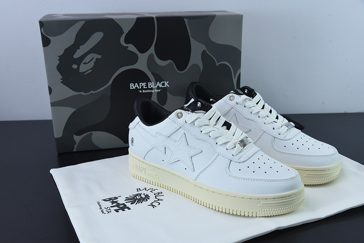 BP A Bathing Ape Bape Sta Low White And Black Rice review Benjamin J. Mcnelly 01