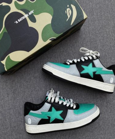 BP A Bathing Ape Bape Sta Low Grey Black Green review Admir Colak 01
