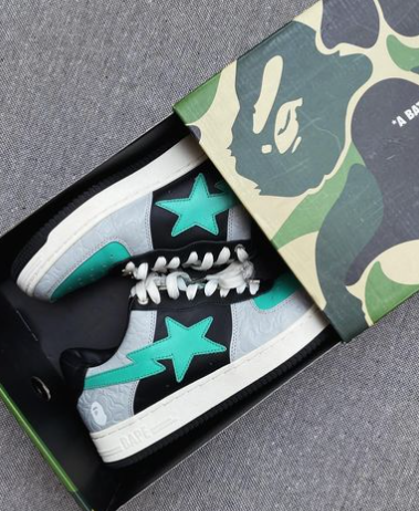 BP A Bathing Ape Bape Sta Low Grey Black Green review Admir Colak 02