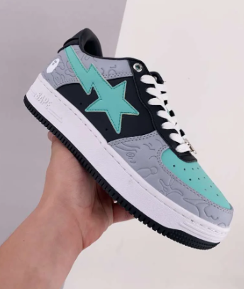 BP A Bathing Ape Bape Sta Low Grey Black Green review Michelle Beerbower