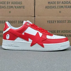 BP A Bathing Ape Bape Sta Low White Red Star review RanDell Knight 01