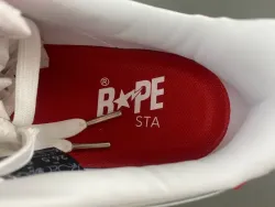 BP A Bathing Ape Bape Sta Low Red And White review April 03