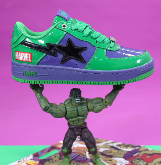 BP A Bathing Ape Bape Sta Low The Hulk review Saby 01