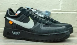 GB OFF White X Air Force 1 Low Black review WI gal in TN 01
