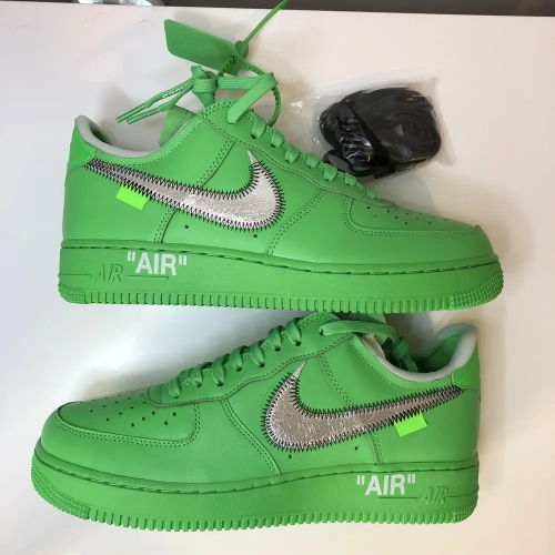 GB OFF White X Air Force 1 Low Green review 