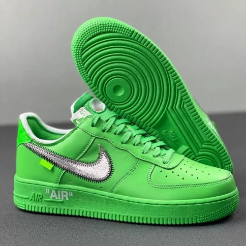GB OFF White X Air Force 1 Low Green review 