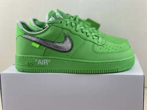 GB OFF White X Air Force 1 Low Green review 