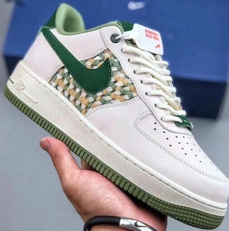 QF Nike Air Force 1 Low NAI-KE Sail Gorge Green Pistachio review 