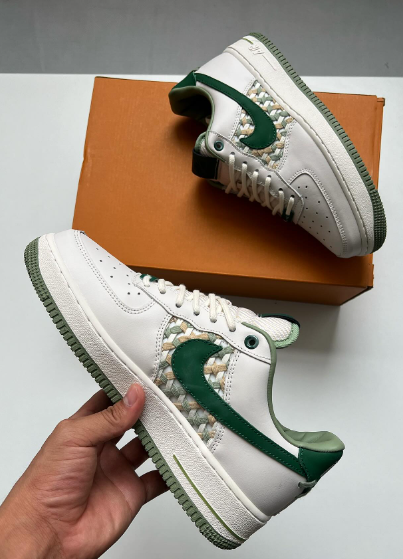 QF Nike Air Force 1 Low NAI-KE Sail Gorge Green Pistachio review Anthony 02