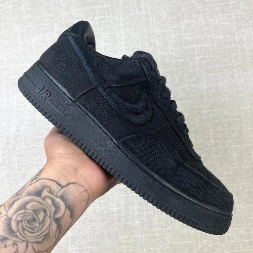 QF Stussy x Nike Air Force 1 Low “Black” review 