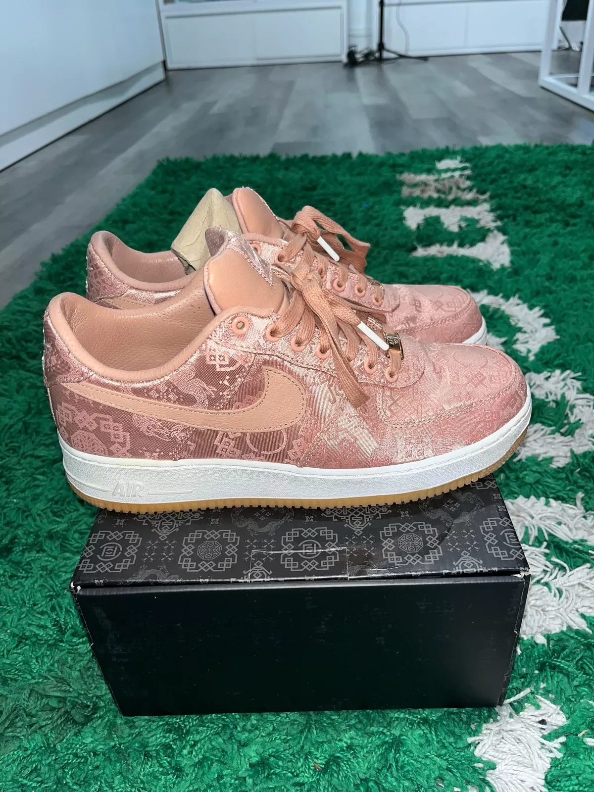 QF CLOT x Nike Air Force 1 Low Premium Rose Gold Silk review Kindle Customer 02