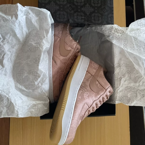 QF CLOT x Nike Air Force 1 Low Premium Rose Gold Silk review 