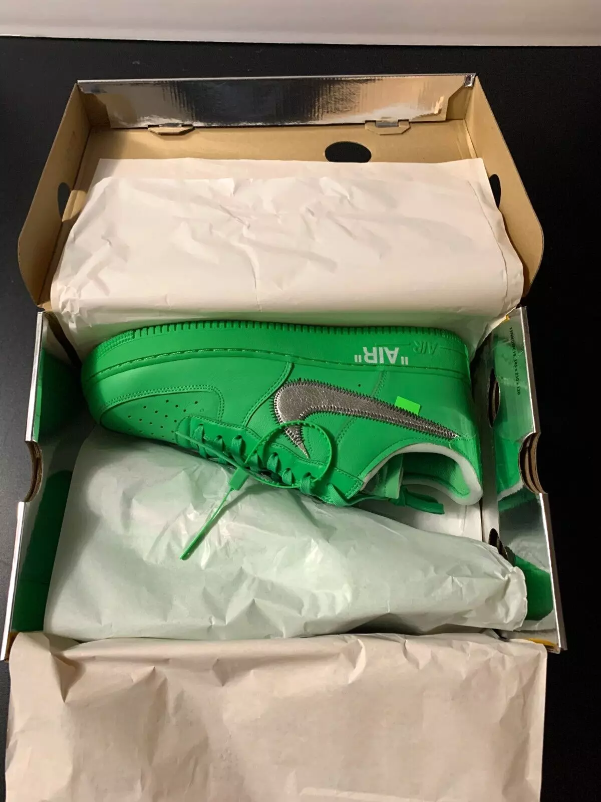 TS OFF White X Air Force 1 Low Green review Malia Cianflone