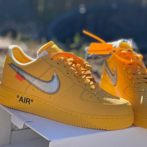 GB Off-White x Nike Air Force 1 Low University Gold review 